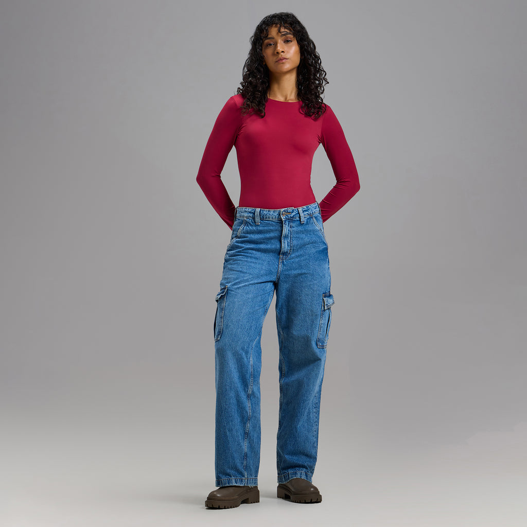 Crew Neck Full Sleeve Bodysuit