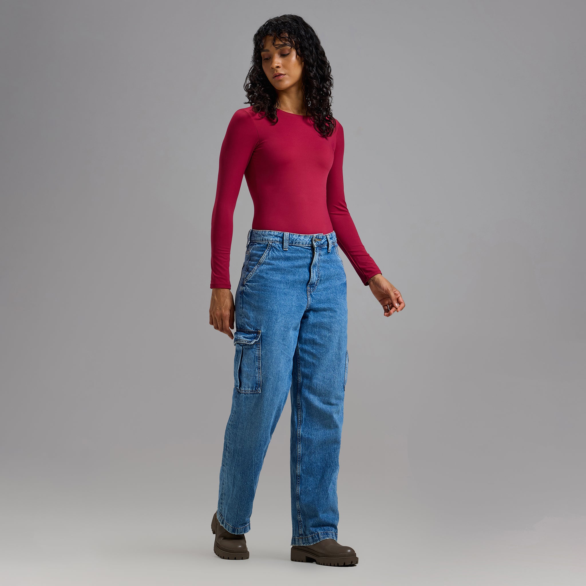 Crew Neck Full Sleeve Bodysuit