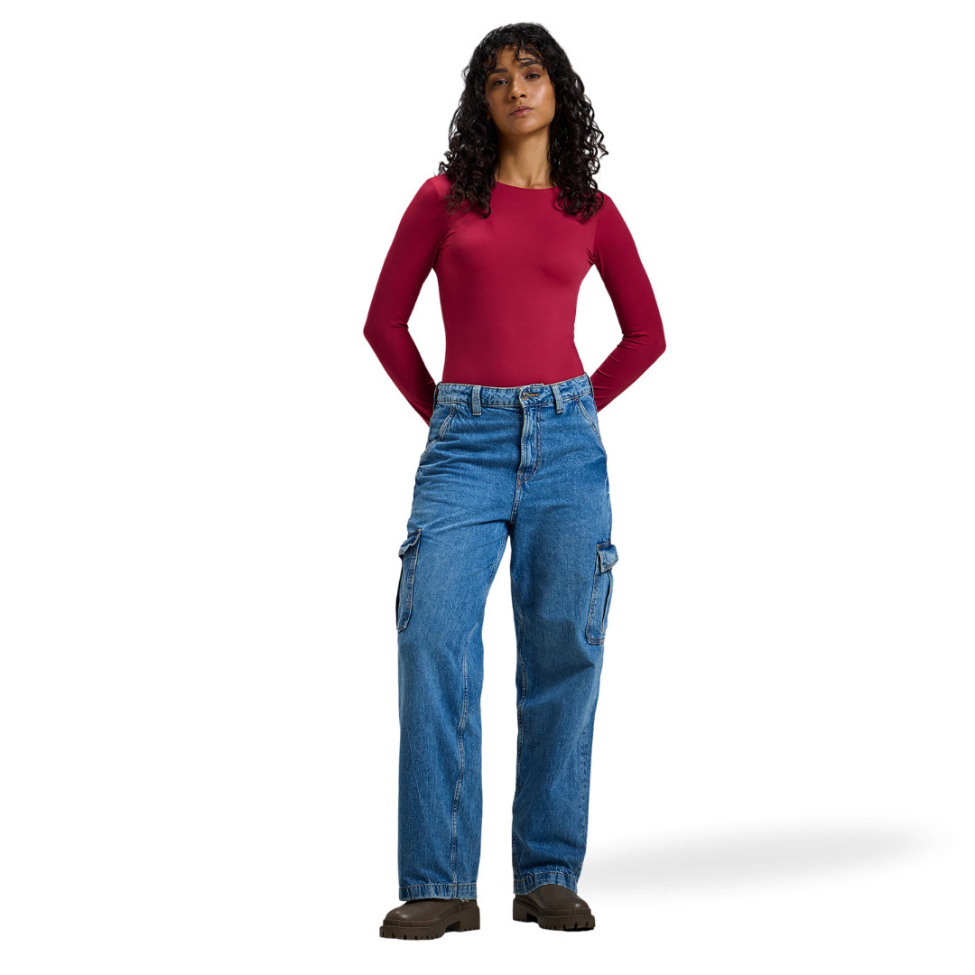 Crew Neck Full Sleeve Bodysuit